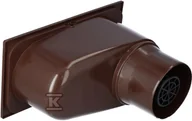 Odwodnienia, kanały i akcesoria - Kaczmarek Studzienka odpływowa rynny 75x100x110 wypływ pionowy, kolor brązowy - miniaturka - grafika 1