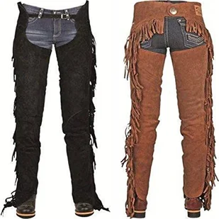 HKM Western chaps-4383 czarny S 9100 - Moda i Uroda OUTLET - miniaturka - grafika 1