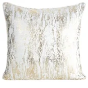 Poszewki na poduszki - Poszewka dekoracyjna Elise 45 x 45 cm biało-złoty - miniaturka - grafika 1