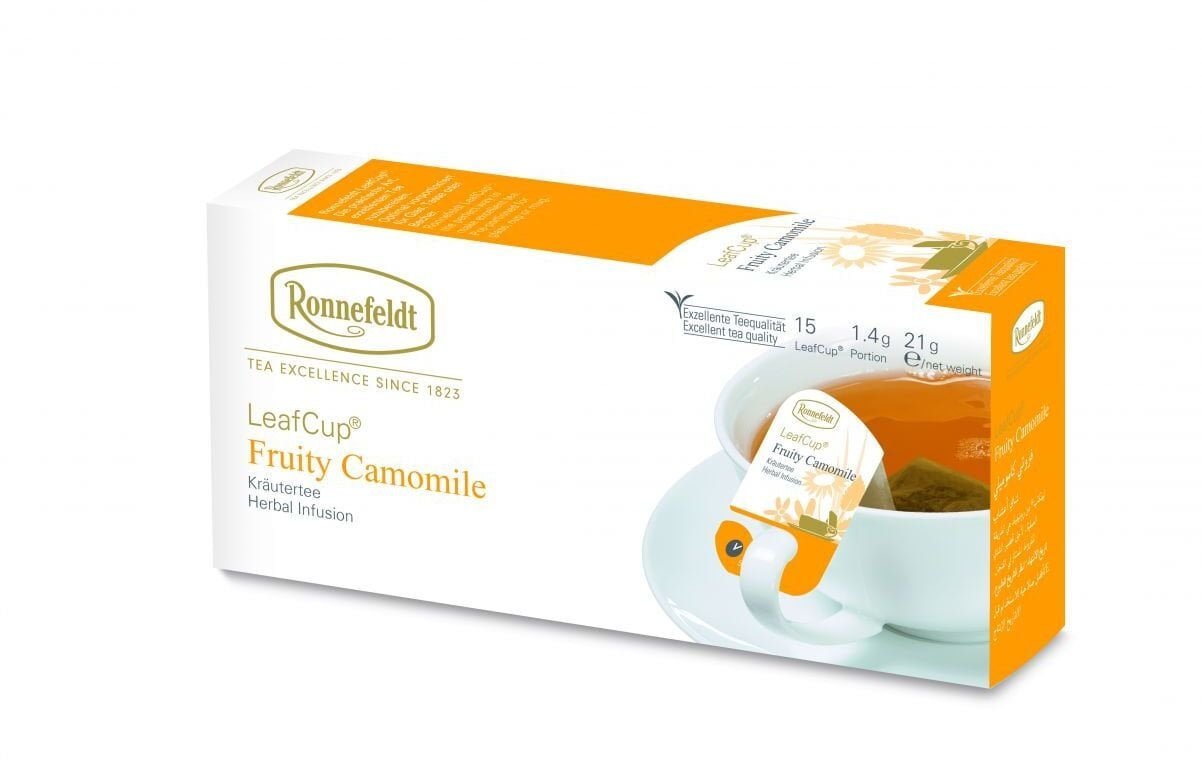 Ziołowa herbata Ronnefeldt Leaf Cup Fruity Camomile 15x1,4g