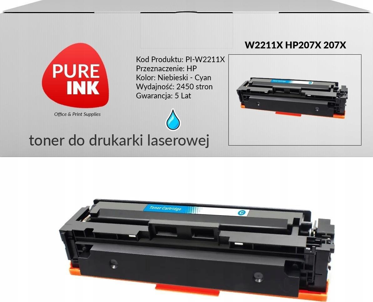 Toner Pureink Cyan Zamiennik 207X