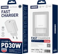Ładowarki do telefonów - Ładowarka Jellico JELLICO ładowarka sieciowa EU53 PD 30W 1xUSB-C Biały - miniaturka - grafika 1