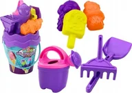 Zabawki do piasku - LeanToys Zestaw Do Piasku Wiaderko Łopatka Grabki Konewka Lody - miniaturka - grafika 1