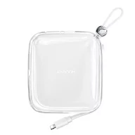 Powerbanki - Joyroom powerbank 10000mAh Jelly Series 22.5W z wbudowanym kablem Lightning biały (JR-L003) - miniaturka - grafika 1