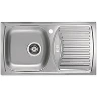 Zlewozmywaki - Alveus Zlewozmywak stalowy wpuszczany satyna BASIC 150 1037766K - miniaturka - grafika 1