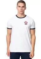 Koszulki męskie - Lonsdale Cashendun t-shirt męski, biały/granatowy/czerwony, M, 117451 - miniaturka - grafika 1