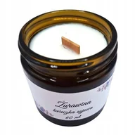 Świece - Ręcznie Robiona Świeczka Sojowa 60ml Żurawina. Szklany Zakręcany Słoiczek - miniaturka - grafika 1