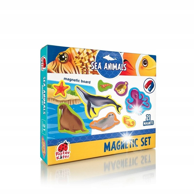 ZESTAW MAGNETYCZNY MORSKIE ŻYCIE Z TABLICĄ MAGNESY UKŁADANKA ROTER KAFER