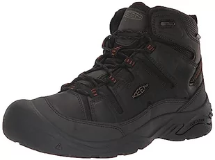 KEEN Męskie buty trekkingowe Circadia Mid, Czarna curry, 40 EU - Buty trekkingowe męskie - miniaturka - grafika 1