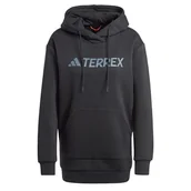 Buty trekkingowe damskie - adidas Kobiety Terrex Multi Large Logo Hoodie, Black, XXL - miniaturka - grafika 1