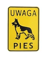 Akcesoria BHP - Tabliczka 15*20CM UWAGA PIES - miniaturka - grafika 1