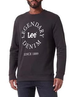 Bluzy męskie - Lee Legendary SWS bluza męska, czarny, S - grafika 1