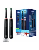 Szczoteczki elektryczne - Braun Oral-B toothbrush Pro 3 3900 Kolor: CZARNY - Black Edition with 2nd handpiece - miniaturka - grafika 1