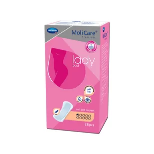 HARTMANN Wkładki anatomiczne MoliCare Premium Lady Pad x 28 szt 0,5 kropli - Pieluchy dla dorosłych - miniaturka - grafika 1