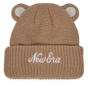 Czapki dla dzieci - Czapka New Era Teddy Bear Ears Cuff Knit Beanie 60580864 Brązowy - miniaturka - grafika 1