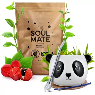 Zestaw Yerba Mate Soul Mate Energia 500g Tykwa + Bombilla - Yerba Mate - miniaturka - grafika 1