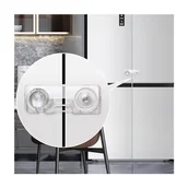 Zawiasy, okucia i inne akcesoria - 2-częściowa blokada drzwi lodówki zabezpieczająca przed dziećmi, przeznaczona do lodówek, zamrażarek i szafek, niewidoczna, przezroczysta blokada do s - miniaturka - grafika 1