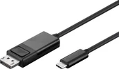 Złącza, przejściówki, adaptery - Kabel USB MicroConnect USB-C - DisplayPort 2 m Czarny (USB3.1CDPB2) - miniaturka - grafika 1