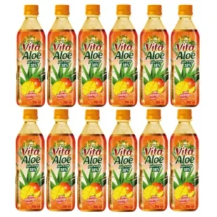 Vita Aloe Napój z aloesem 38% Mango Zestaw 12 x 500 ml - Soki i napoje niegazowane - miniaturka - grafika 1