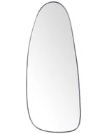 Lustra - Metalowe lustro ścienne 39 x 95 cm czarne CERGY - miniaturka - grafika 1