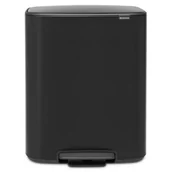 Kosze na śmieci - Brabantia Kosz na śmieci Bo Pedal Bin 60L czarny mat 211362 - miniaturka - grafika 1