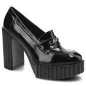 Półbuty damskie - Carinii, Półbuty, B8012_-037-000-000-F10 Czarny, rozmiar 38 - miniaturka - grafika 1