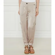 Spodnie damskie - Marc Cain Satynowe spodnie cargo Ridder Relaxed fit - miniaturka - grafika 1