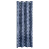 Zasłony - Eurofirany Zasłona Abella 140x250 Granatowa ex-zas-abella-gn+sr-135x250-przel - miniaturka - grafika 1