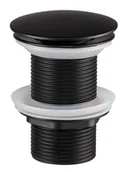 Umywalki - Czarny uniwersalny korek do umywalki klik-klak M0-P73 - miniaturka - grafika 1