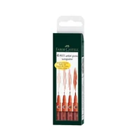 Kredki, ołówki, pastele i pisaki - Faber-Castell flamastry artystyczne, Pitt Artist Pen, sanguine, 4 sztuki - miniaturka - grafika 1