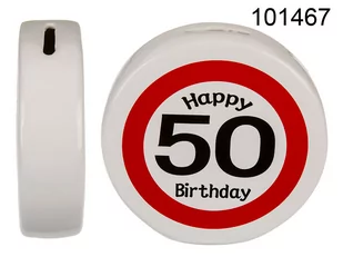 OOTB Skarbonka urodzinowa 50 101467 - Urodziny dla dorosłych - miniaturka - grafika 1