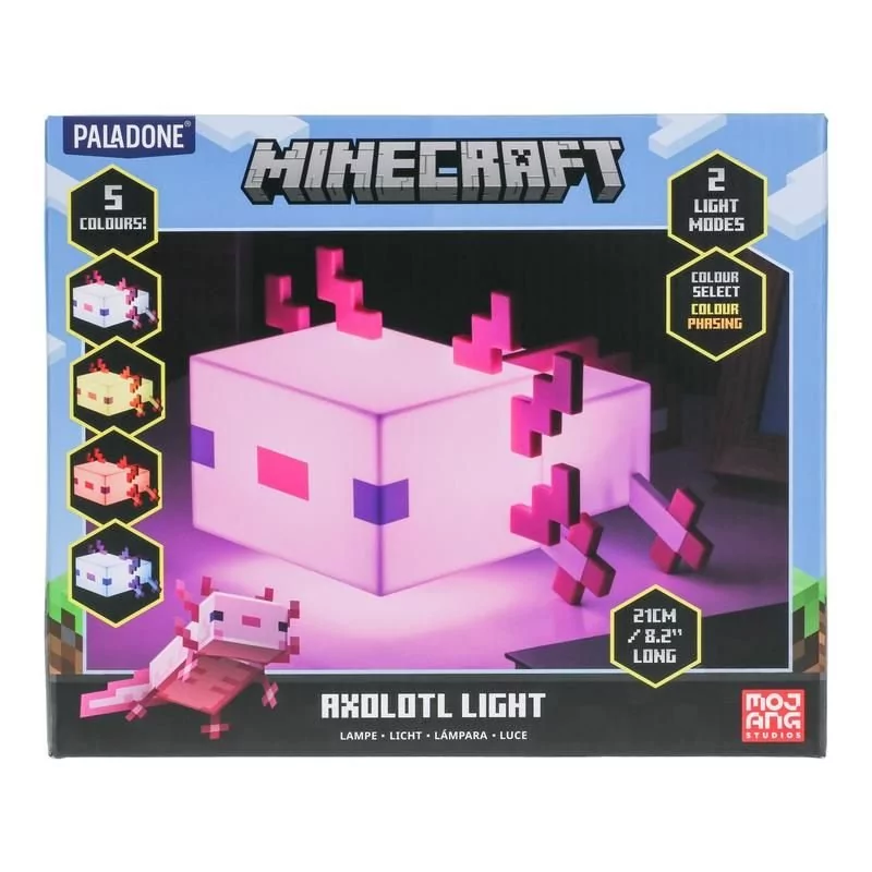 Lampka Minecraft - Axolotl