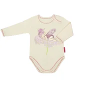 Body dla niemowląt - Body niemowlęce dla noworodka dziewczynki na długi rękaw nadruk prezent 56 - miniaturka - grafika 1