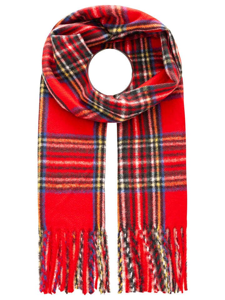 Zwillingsherz Szal w kolorze czerwonym