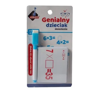 Askato Genialny dzieciak - fiszki matematyczne, mnożenie - Książki edukacyjne - miniaturka - grafika 3