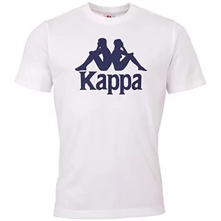Koszulki męskie - Kappa Męski T-shirt Authentic Caspar, biały, L - grafika 1