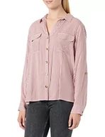 Koszule damskie - VERO MODA Koszula damska VMBUMPY L/S Shirt New NOOS, Snow White/Stripes:dry Rose, M - miniaturka - grafika 1
