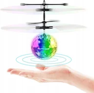 Zabawki zdalnie sterowane - KULA DISCO LED LATAJĄCA INDUKCJA PODCZERWIENI - miniaturka - grafika 1