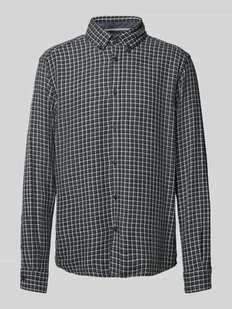 Koszula casualowa o kroju regular fit z fakturowanej bawełny z kołnierzykiem typu button down - Koszule męskie - miniaturka - grafika 1