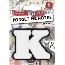 IF Forget me sticky notes kart samoprzylepne litera K - Zakładki do książek - miniaturka - grafika 1