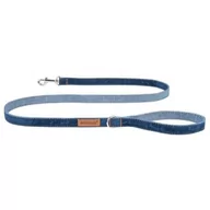 Smycze dla psów - Ami Play smycz tradycyjna dla psa Jeans Denim rozmiar M 140 cm x 1.5 cm granatowy - miniaturka - grafika 1