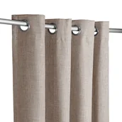 Zasłony - Zasłona Barcelona zaciemniająca 140 x 260 cm jasnoszara - miniaturka - grafika 1