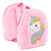 Plecaki szkolne i tornistry - Plecak przedszkolaka Jednorożec dla dziecka pluszowy - miniaturka - grafika 1