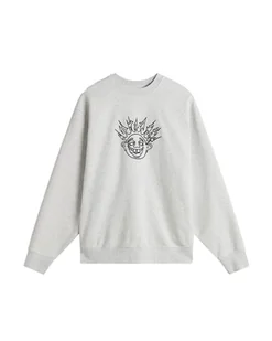 Bluza Męska VANS Skate Smile Spike Crew Heather VN000KYZRKZ1 XL - Bluzy męskie - miniaturka - grafika 1