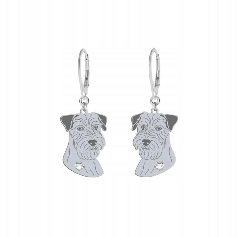 Kolczyki Srebrne z psem Jack Russell Terrier Szorstkowłosy 925 GRAWER