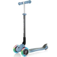 Hulajnogi - Hulajnoga 3-kołowa Globber Primo Foldable Lights 432-200-2 Ash Blue świecące kółka - miniaturka - grafika 1