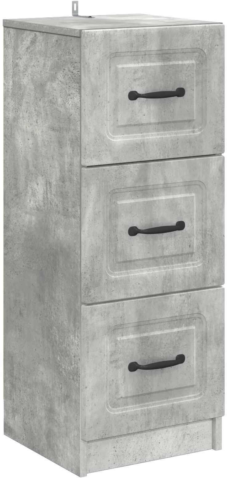vidaXL vidaXL Szafka z Szufladami Betonowy szary 33 x 34,5 x 87 cm