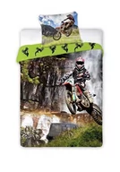 Pościel dla dzieci - Faro Sportivo, Komplet pościeli młodzieżowej, bawełniana, Cross, 140x200 cm - miniaturka - grafika 1