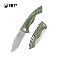 Noże - Nóż składany Kubey Timberwolf Green G10, Stonewashed 14C28N (KU208F) - miniaturka - grafika 1
