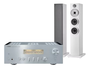 Yamaha A-S1200 (srebrny) + 704 S3 (biały) - Zestawy stereo - miniaturka - grafika 1